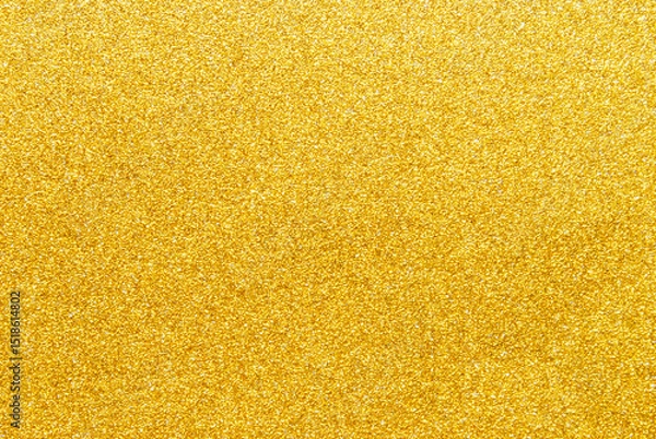 Obraz Golden sparkle glitter paper background close up