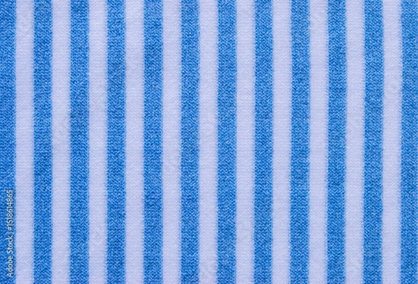 Obraz Soft white and blue stripe fabric texture or background	