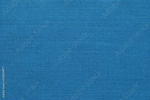 Obraz Teal color linen fabric texture as background