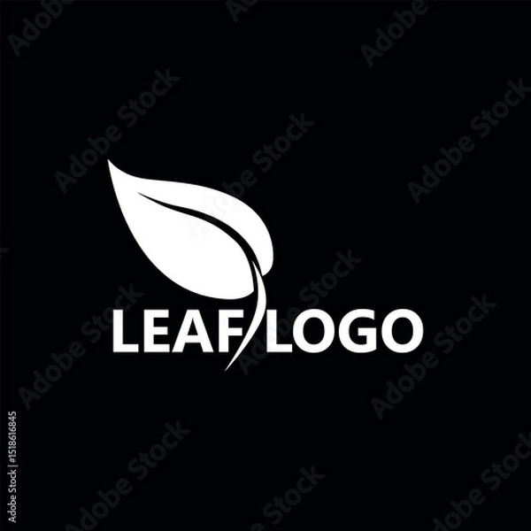 Fototapeta leaf logo design vector