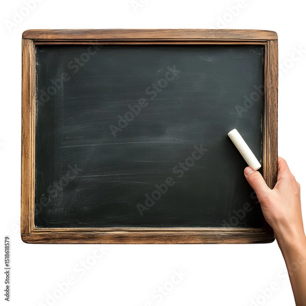 Fototapeta blackboard with chalk on a blackboard