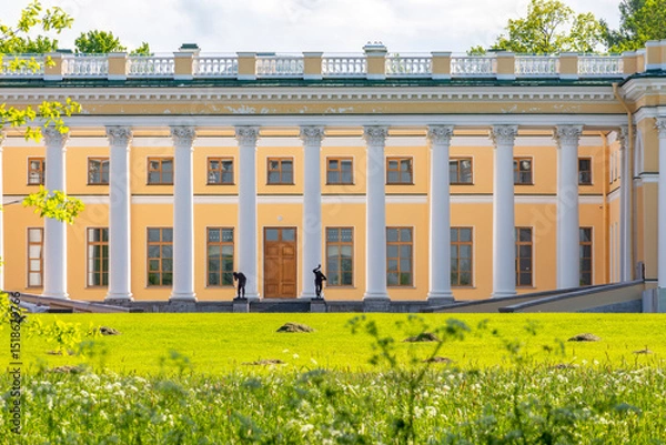Fototapeta Alexander palace in Tsarskoe Selo (Pushkin), Saint Petersburg, Russia