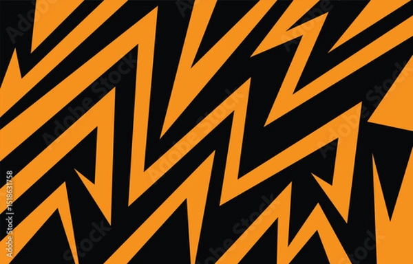 Obraz Abstract background with various sharp, zigzag and lightning pattern 
