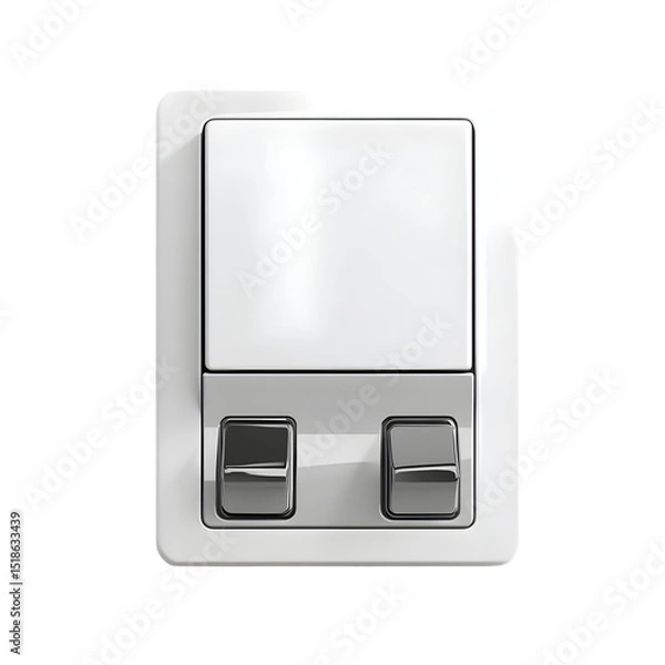 Fototapeta Switch panel isolate on white background