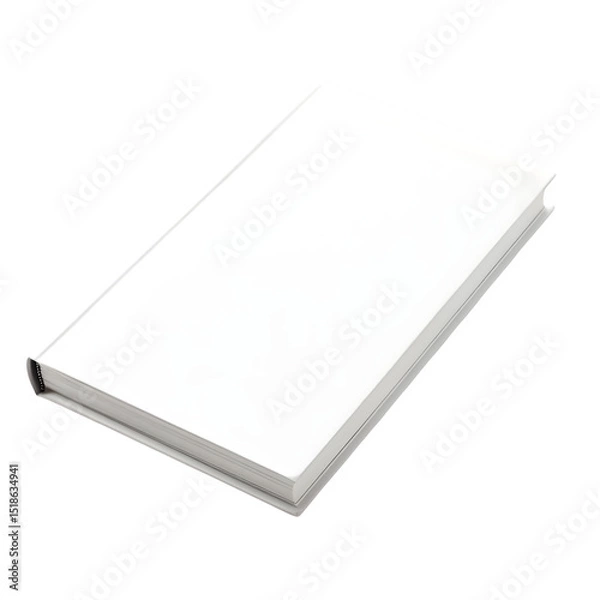Fototapeta White book or notebook isolate on white background