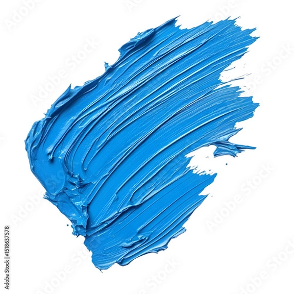 Fototapeta Blue paint background texture isolate on white background
