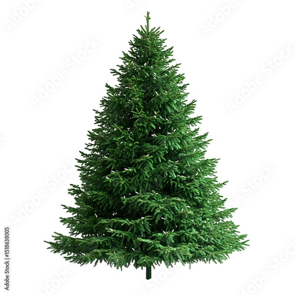 Fototapeta Christmas tree isolate on white background