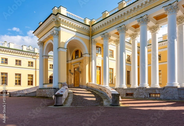 Fototapeta Alexander palace in Tsarskoe Selo (Pushkin), Saint Petersburg, Russia