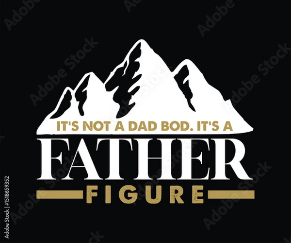 Obraz father figurre tshirt design