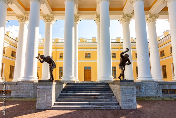 Fototapeta Alexander palace in Tsarskoe Selo (Pushkin), Saint Petersburg, Russia