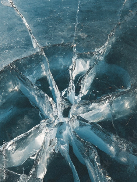 Fototapeta melting ice cube