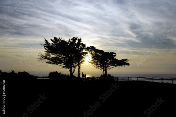 Fototapeta coucher soleil