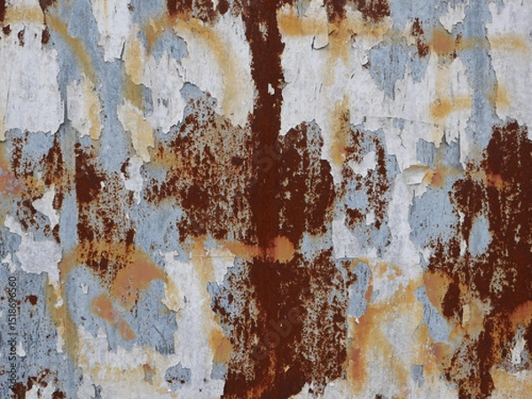 Obraz weathered rusty billboard background