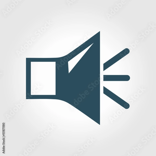 Fototapeta Loud speaker icon. Speaker volume sign icon. Sound symbol. Flat design style. 
