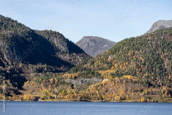 Obraz mountain landscape with lake