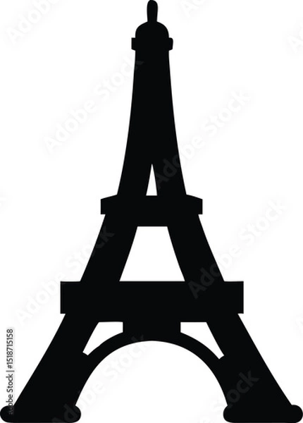 Obraz eiffel tower silhouette
