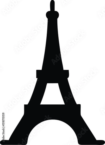 Obraz eiffel tower silhouette