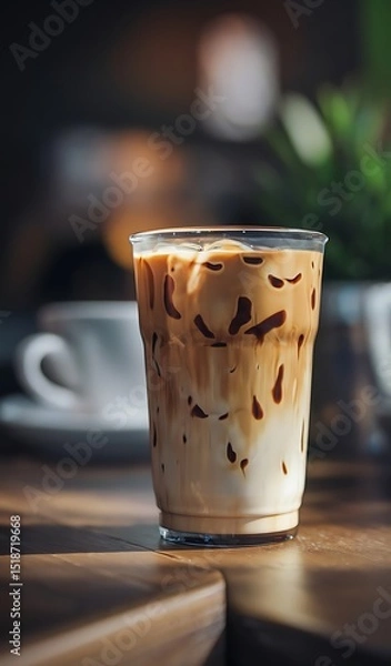Obraz 시원한 아이스 카페라테