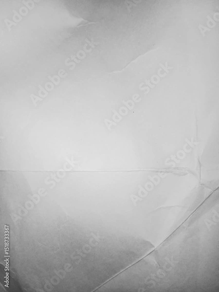 Fototapeta white grey crumpled paper texture background 