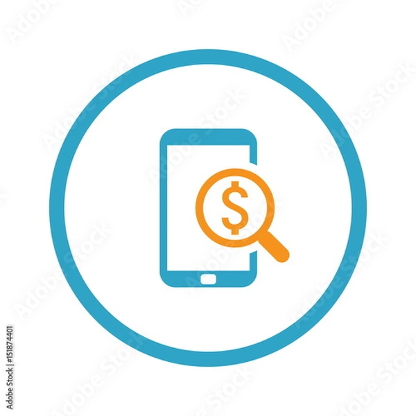 Obraz M-Commerce Icon. Business Concept. Flat Design.