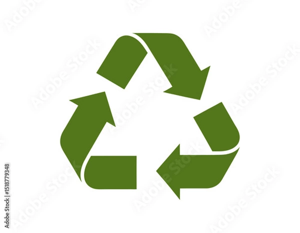 Fototapeta Environmental Conservation and Sustainability with Recycle Symbol in Green