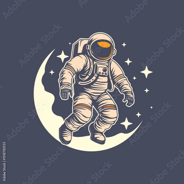 Fototapeta astronaut floating in space
