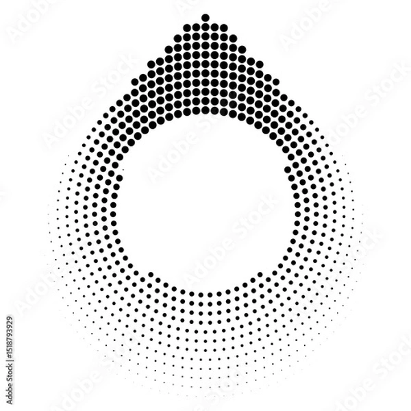 Obraz Abstract background halftone pattern, vector illustration and flat design.