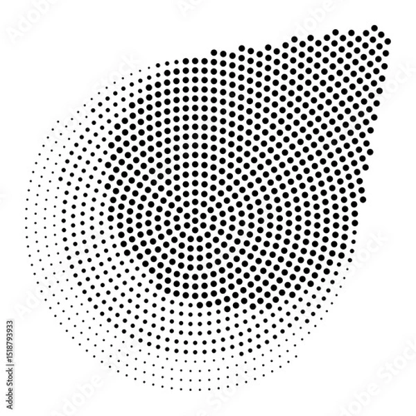 Obraz Abstract background halftone pattern, vector illustration and flat design.