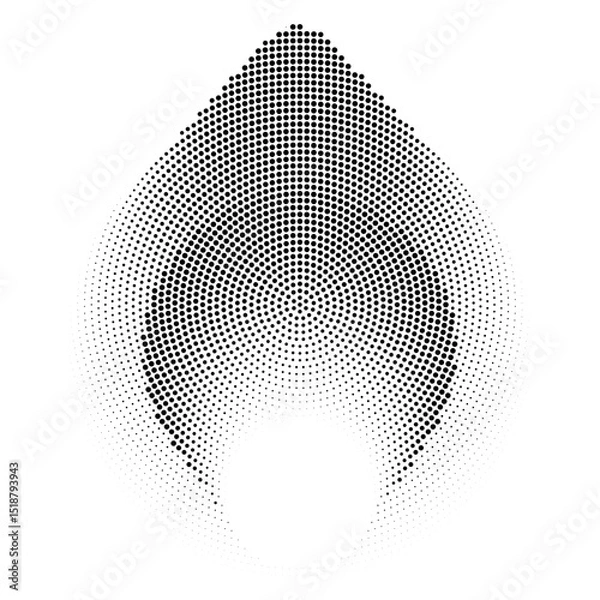 Obraz Abstract background halftone pattern, vector illustration and flat design.