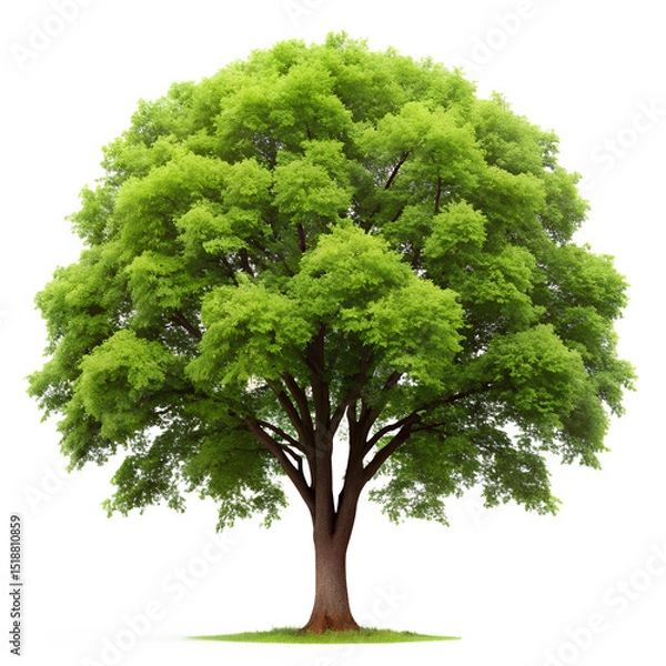 Obraz Elm tree isolated on white background