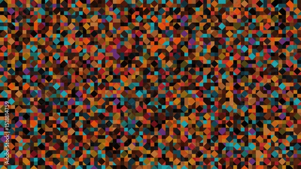 Fototapeta ABSTRACT TRIANGLE RANDOM PATTERN BACKGROUND FLAT COLORFUL GEOMETRIC SHAPES DESIGN VECTOR TEMPLATE FOR WALLPAPER, COVER DESIGN
