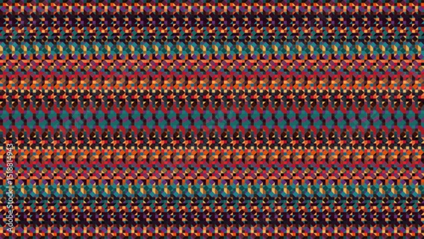 Fototapeta ABSTRACT TRIANGLE RANDOM PATTERN BACKGROUND FLAT COLORFUL GEOMETRIC SHAPES DESIGN VECTOR TEMPLATE FOR WALLPAPER, COVER DESIGN
