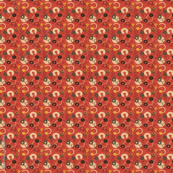 Fototapeta Abstract geometric background with circles of different sizes and colors for presentations, textiles, websites, postcards.