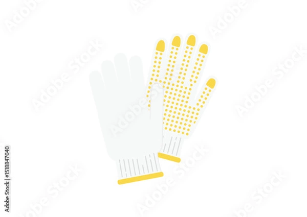 Obraz 滑り止め付き軍手のイラスト