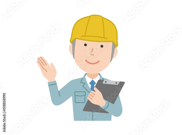 Fototapeta 案内,男性作業員