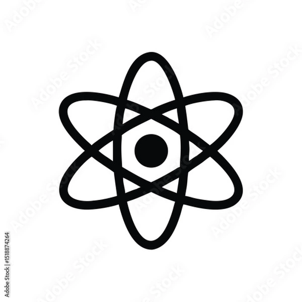 Fototapeta atom symbol icon