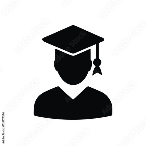 Obraz graduation man icon