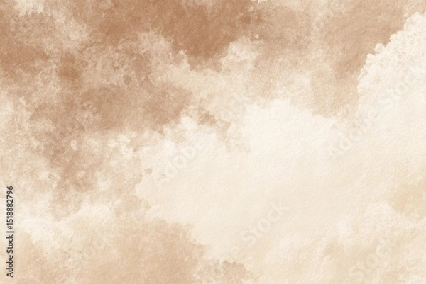 Obraz Beige watercolor wash texture background design (2). High quality