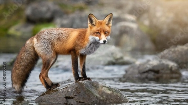 Obraz red fox in the wild