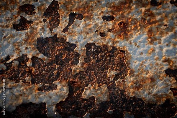 Obraz Rust and Peeling Paint on Metal Surface