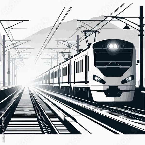 Obraz train in the station