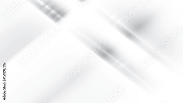 Fototapeta Abstract white and gray color, modern design stripes background with geometric shape. Vector illustration.