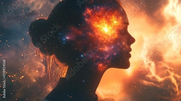 Fototapeta Cosmic Mind: Inner Galaxy