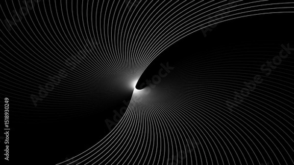 Obraz Rainbow colorful swirl line movement illustration. colorful pattern wavy line motion background. Artistic geometric line with colorful gradient background. 4k illustration. 
