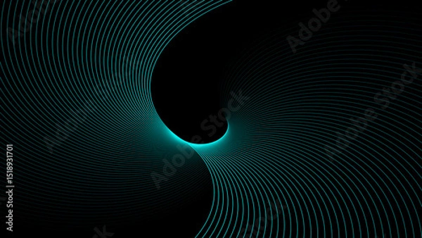 Obraz Rainbow colorful swirl line movement illustration. colorful pattern wavy line motion background. Artistic geometric line with colorful gradient background. 4k illustration. 
