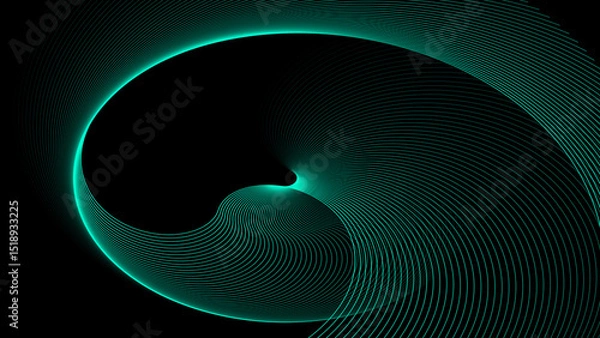 Obraz Rainbow colorful swirl line movement illustration. colorful pattern wavy line motion background. Artistic geometric line with colorful gradient background. 4k illustration. 
