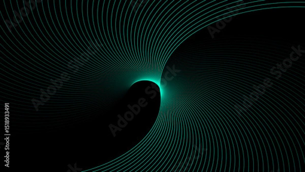 Obraz Rainbow colorful swirl line movement illustration. colorful pattern wavy line motion background. Artistic geometric line with colorful gradient background. 4k illustration. 
