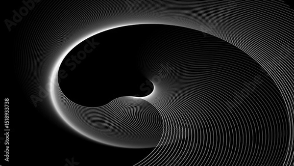 Obraz Rainbow colorful swirl line movement illustration. colorful pattern wavy line motion background. Artistic geometric line with colorful gradient background. 4k illustration. 
