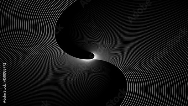 Obraz Rainbow colorful swirl line movement illustration. colorful pattern wavy line motion background. Artistic geometric line with colorful gradient background. 4k illustration. 
