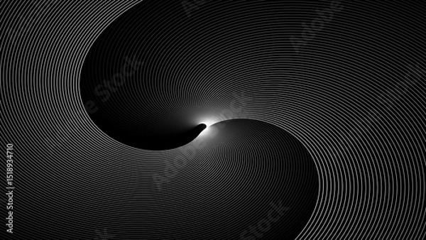 Obraz Rainbow colorful swirl line movement illustration. colorful pattern wavy line motion background. Artistic geometric line with colorful gradient background. 4k illustration. 
